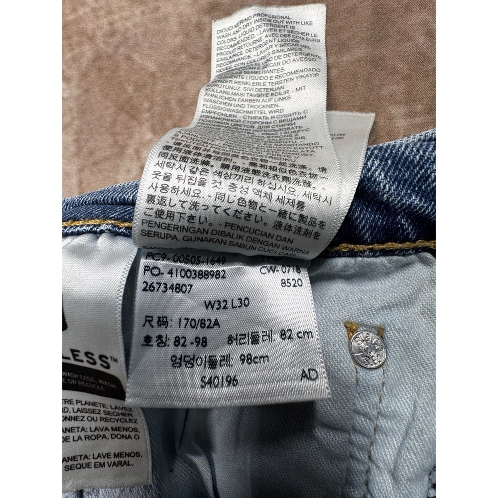Levis 505 Men's Blue denim jeans pants 32x30 - Picture 5 of 10